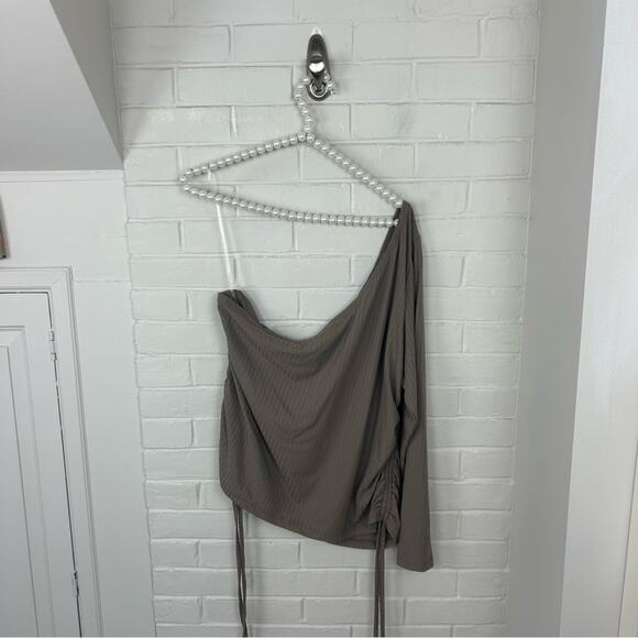 Rue 21 Plus Size Mocha Ribbed Knit Top & Pants Lounge Set Size 3X - Picture 6 of 13